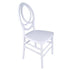 Chivari White ToughResin™ Infinity Chair - 4 Pack - Some Assembly Required CIRW-U-ZG-T-4