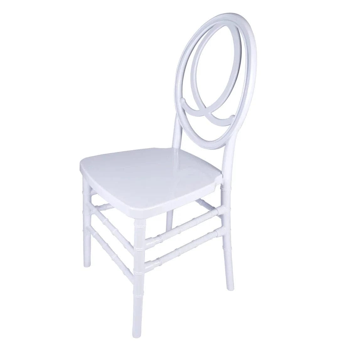 Chivari White ToughResin™ Infinity Chair - 2 Pack - Some Assembly Required CIRW2-U-ZG-T-2
