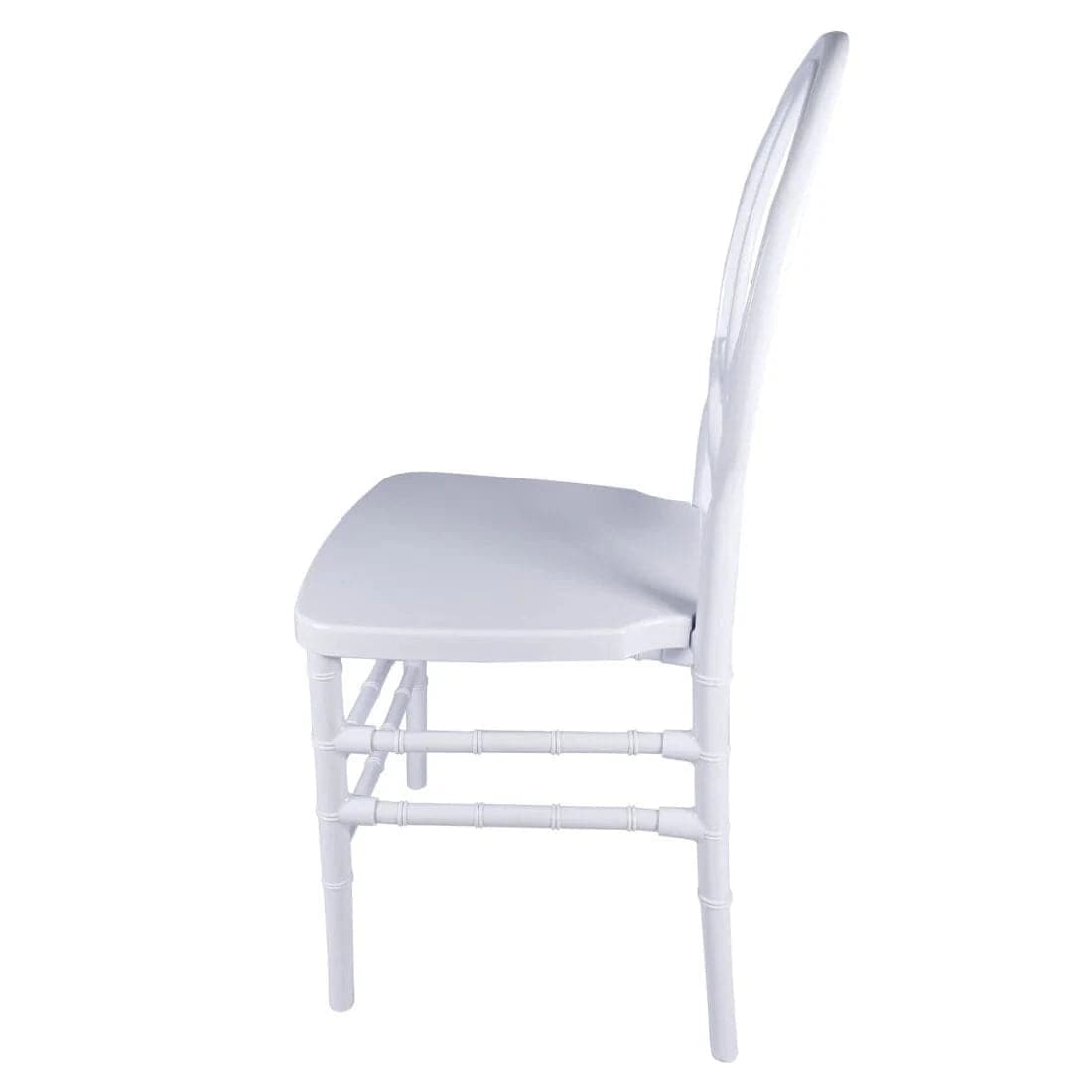 Chivari White ToughResin™ Infinity Chair - 2 Pack - Some Assembly Required CIRW2-U-ZG-T-2