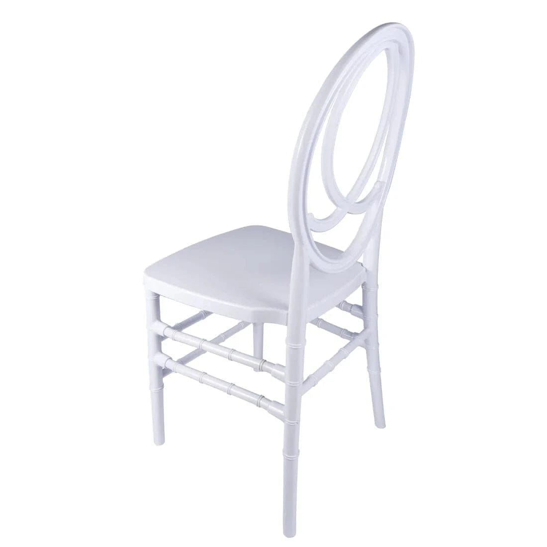 Chivari White ToughResin™ Infinity Chair - 4 Pack - Some Assembly Required CIRW-U-ZG-T-4