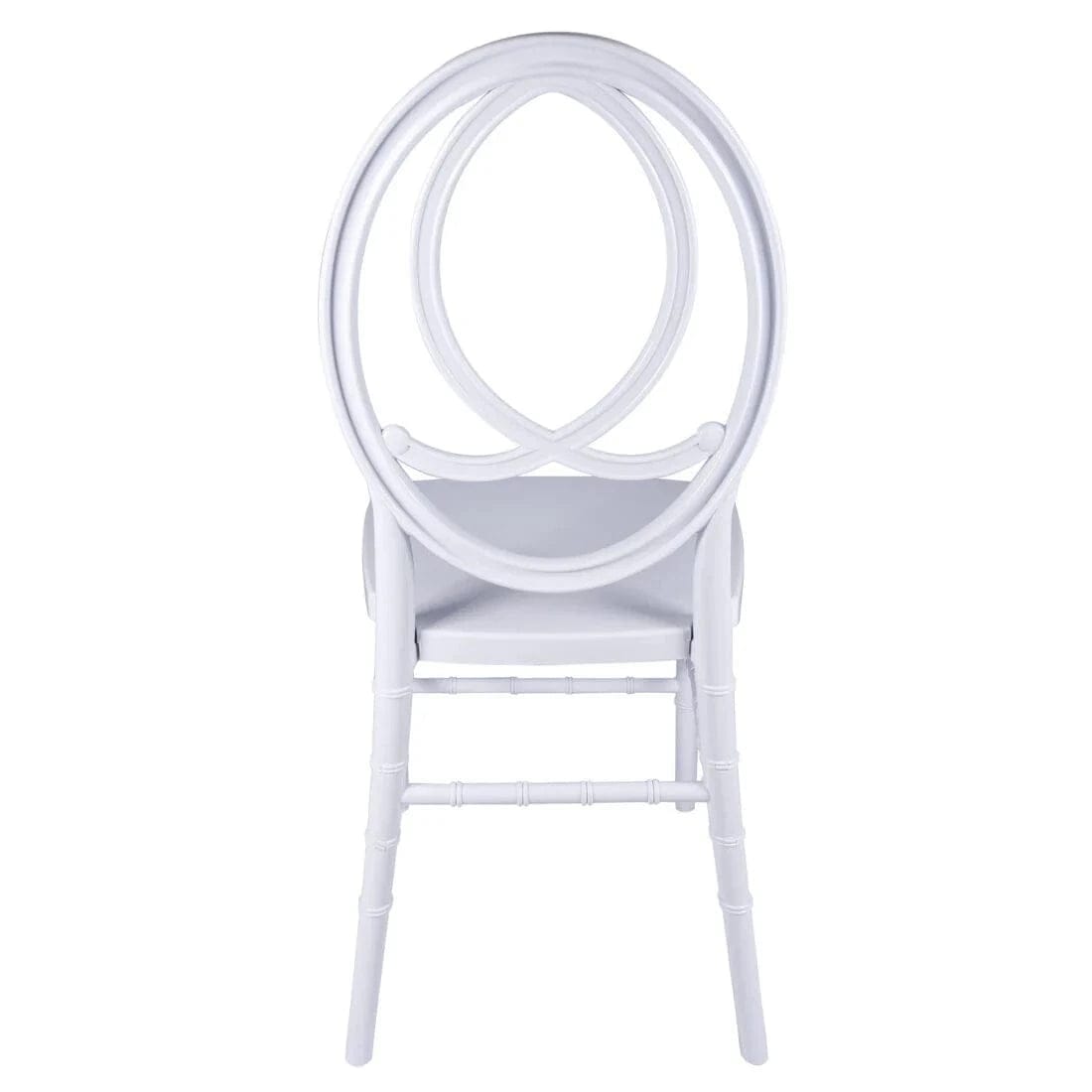 Chivari White ToughResin™ Infinity Chair - 2 Pack - Some Assembly Required CIRW2-U-ZG-T-2