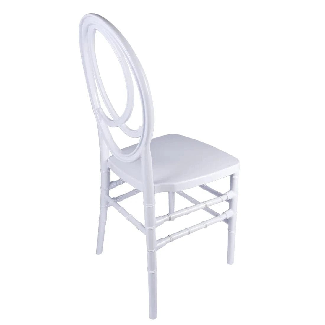 Chivari White ToughResin™ Infinity Chair - 4 Pack - Some Assembly Required CIRW-U-ZG-T-4