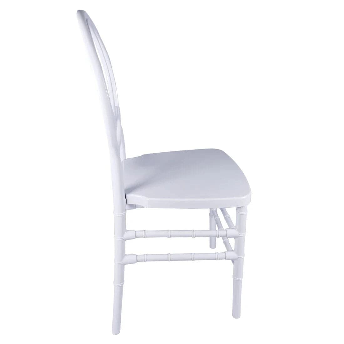 Chivari White ToughResin™ Infinity Chair - 2 Pack - Some Assembly Required CIRW2-U-ZG-T-2