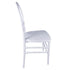 Chivari White ToughResin™ Infinity Chair - 4 Pack - Some Assembly Required CIRW-U-ZG-T-4