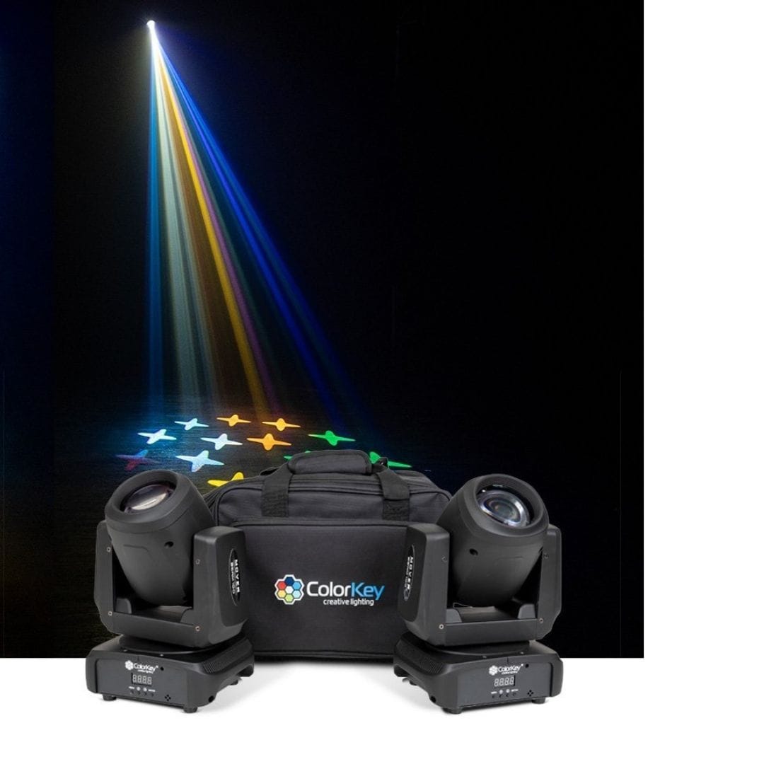 ColorKey ColorKey Mover Beam 100 2 Pack with Carrying Bag CKU-5062