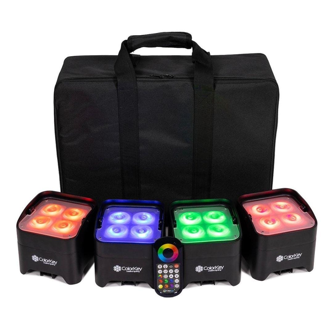ColorKey ColorKey MobilePar Mini Hex 4 MKII 4 Pack with Carrying Case CKU-6224