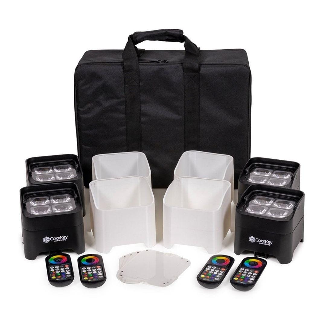 ColorKey ColorKey MobilePar Mini Hex 4 MKII 4 Pack with Carrying Case CKU-6224