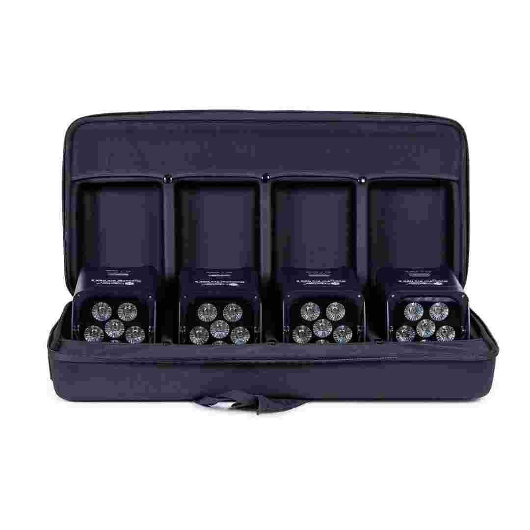 ColorKey ColorKey MobilePar Pro Hex 6 Wireless Battery Powered Uplight 4 Pack with Hardshell Case CKU-6234