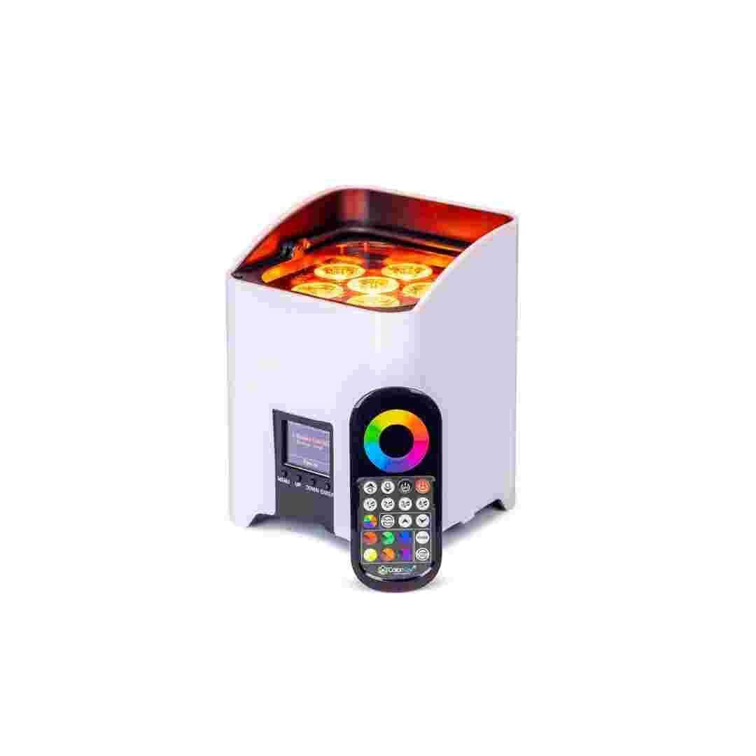 ColorKey ColorKey MobilePar Pro Hex 6 Wireless Battery Powered Uplight 4 Pack with Hardshell Case CKU-6234