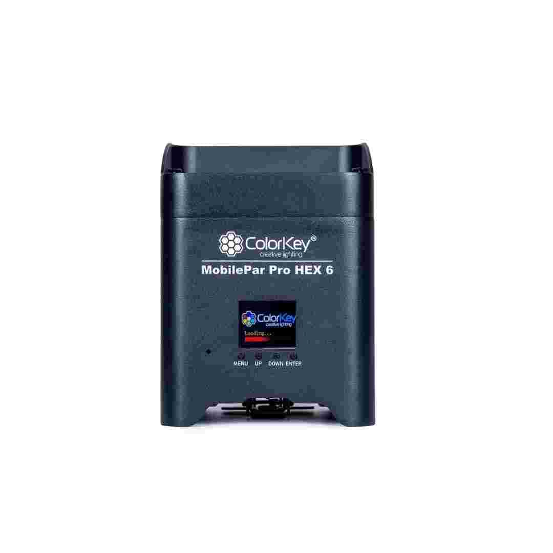 ColorKey ColorKey MobilePar Pro Hex 6 Wireless Battery Powered Uplight 4 Pack with Hardshell Case CKU-6234