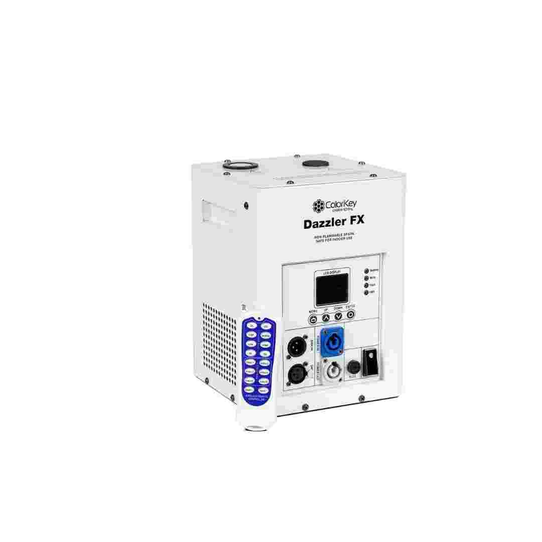 ColorKey ColorKey Dazzler FX MKII 2 Pack Cold Spark Machines with Road Case White CKU-7713