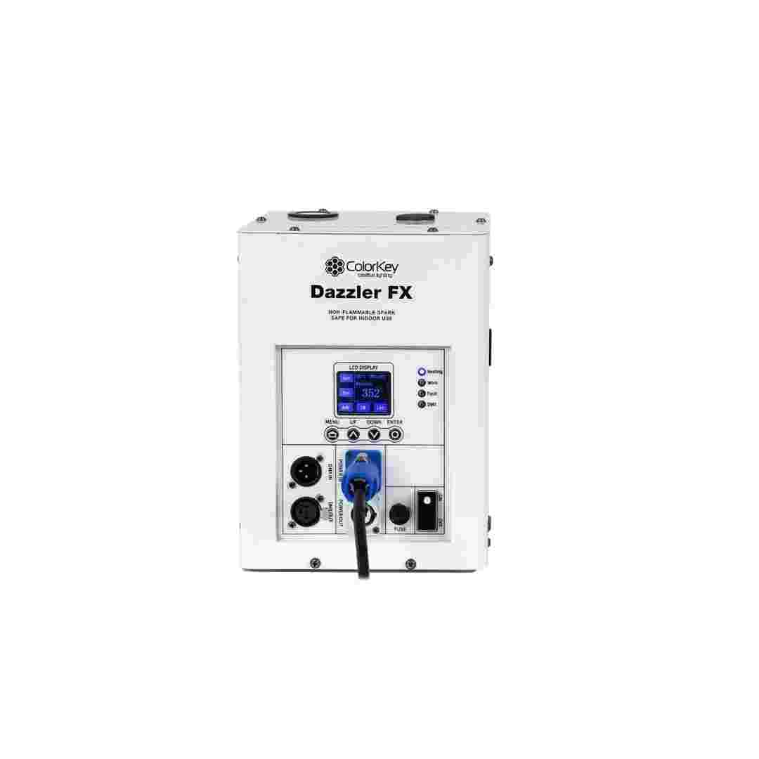 ColorKey ColorKey Dazzler FX MKII 2 Pack Cold Spark Machines with Road Case White CKU-7713