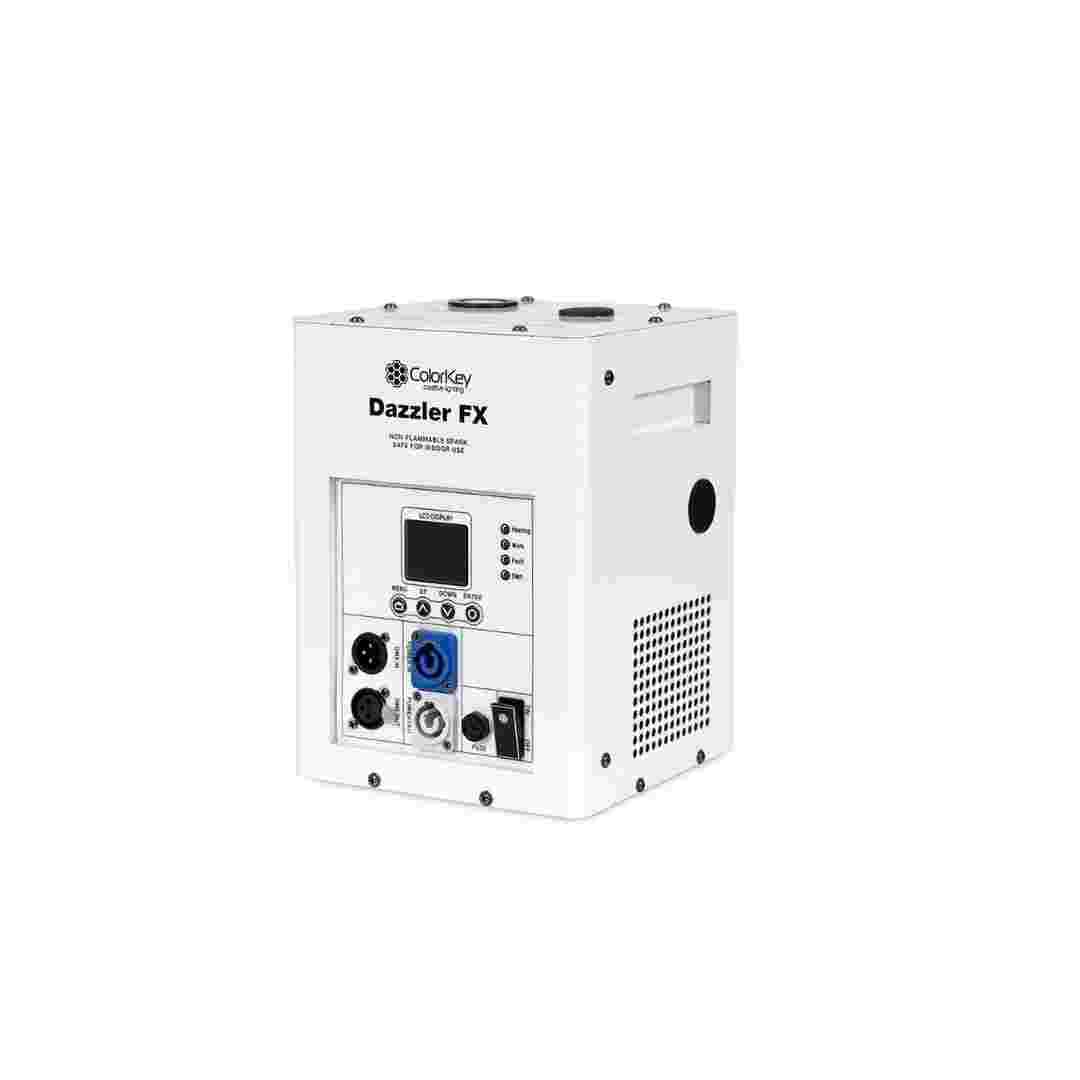 ColorKey ColorKey Dazzler FX MKII 2 Pack Cold Spark Machines with Road Case White CKU-7713