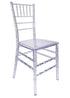 Chivari 40 Chair Pack Clear Resin ThinVisible Seat Chiavari Chair CCRC-MONO-THIN-ZG-T-40
