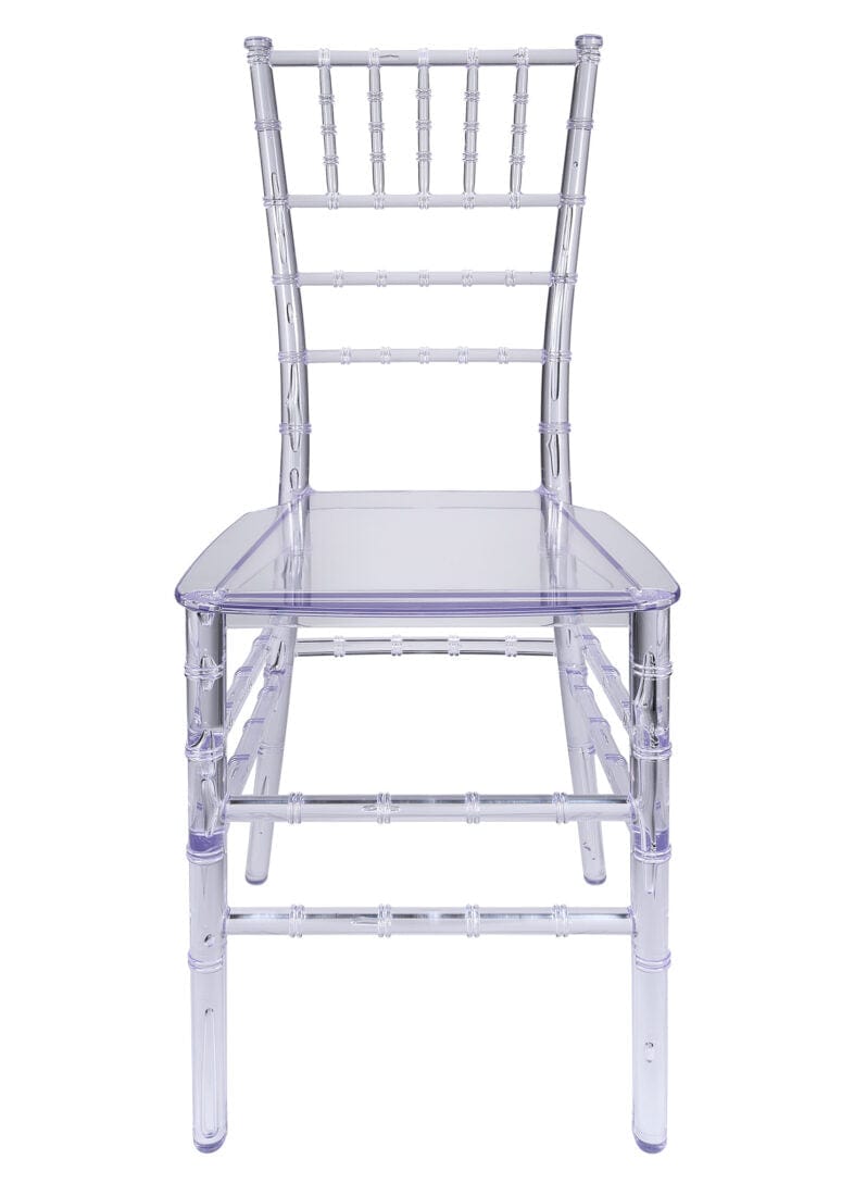 Chivari 40 Chair Pack Clear Resin ThinVisible Seat Chiavari Chair CCRC-MONO-THIN-ZG-T-40