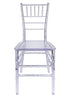 Chivari 40 Chair Pack Clear Resin ThinVisible Seat Chiavari Chair CCRC-MONO-THIN-ZG-T-40