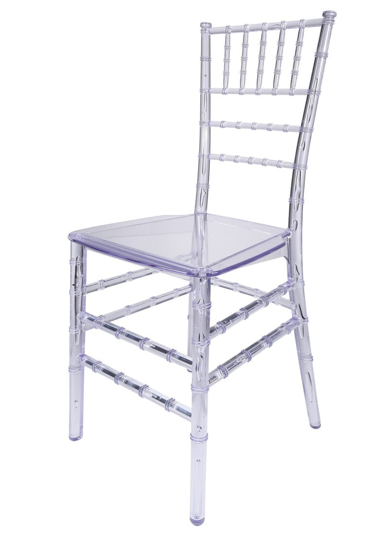 Chivari 40 Chair Pack Clear Resin ThinVisible Seat Chiavari Chair CCRC-MONO-THIN-ZG-T-40