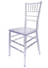Chivari 40 Chair Pack Clear Resin ThinVisible Seat Chiavari Chair CCRC-MONO-THIN-ZG-T-40