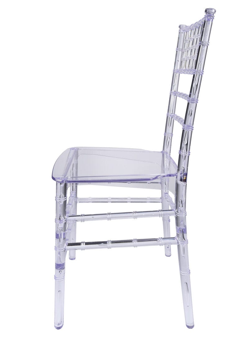 Chivari 40 Chair Pack Clear Resin ThinVisible Seat Chiavari Chair CCRC-MONO-THIN-ZG-T-40