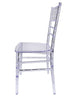 Chivari 40 Chair Pack Clear Resin ThinVisible Seat Chiavari Chair CCRC-MONO-THIN-ZG-T-40