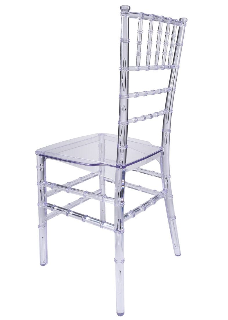Chivari 40 Chair Pack Clear Resin ThinVisible Seat Chiavari Chair CCRC-MONO-THIN-ZG-T-40