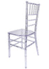 Chivari 40 Chair Pack Clear Resin ThinVisible Seat Chiavari Chair CCRC-MONO-THIN-ZG-T-40