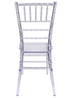 Chivari 40 Chair Pack Clear Resin ThinVisible Seat Chiavari Chair CCRC-MONO-THIN-ZG-T-40