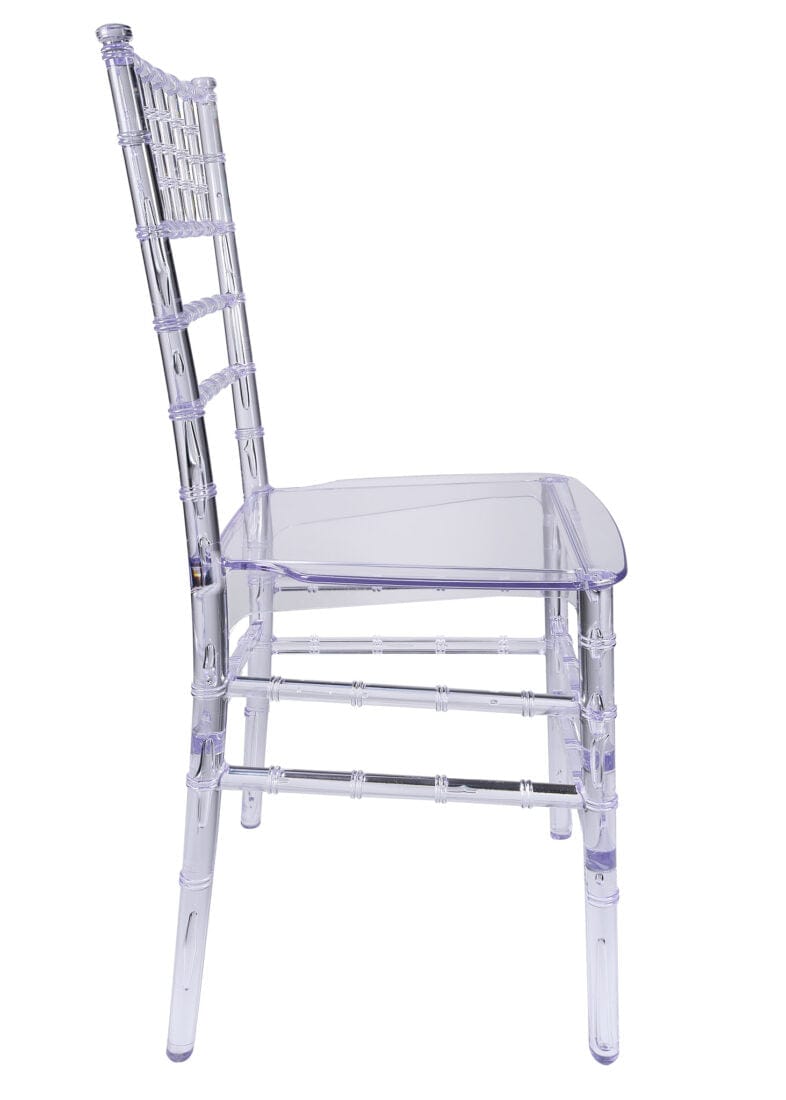 Chivari 40 Chair Pack Clear Resin ThinVisible Seat Chiavari Chair CCRC-MONO-THIN-ZG-T-40