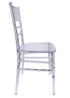 Chivari 40 Chair Pack Clear Resin ThinVisible Seat Chiavari Chair CCRC-MONO-THIN-ZG-T-40