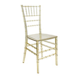 Clear Gold Champagne Resin Thin-Seat Chiavari Chair