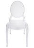 Chivari Clear Resin Oval Back Sophia Ghost Chair CGRS-ZG-T