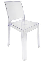 Clear Resin Square Back Ghost Chair