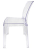 Chivari Clear Resin Square Back Ghost Chair CGRSQ-ZG-T