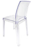 Chivari Clear Resin Square Back Ghost Chair CGRSQ-ZG-T