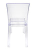 Chivari Clear Resin Square Back Ghost Chair CGRSQ-ZG-T