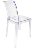 Chivari Clear Resin Square Back Ghost Chair CGRSQ-ZG-T