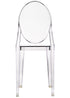 Chivari Clear Resin Oval Back Victoria Ghost Chair CGRVC-ZG-T