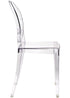 Chivari Clear Resin Oval Back Victoria Ghost Chair CGRVC-ZG-T
