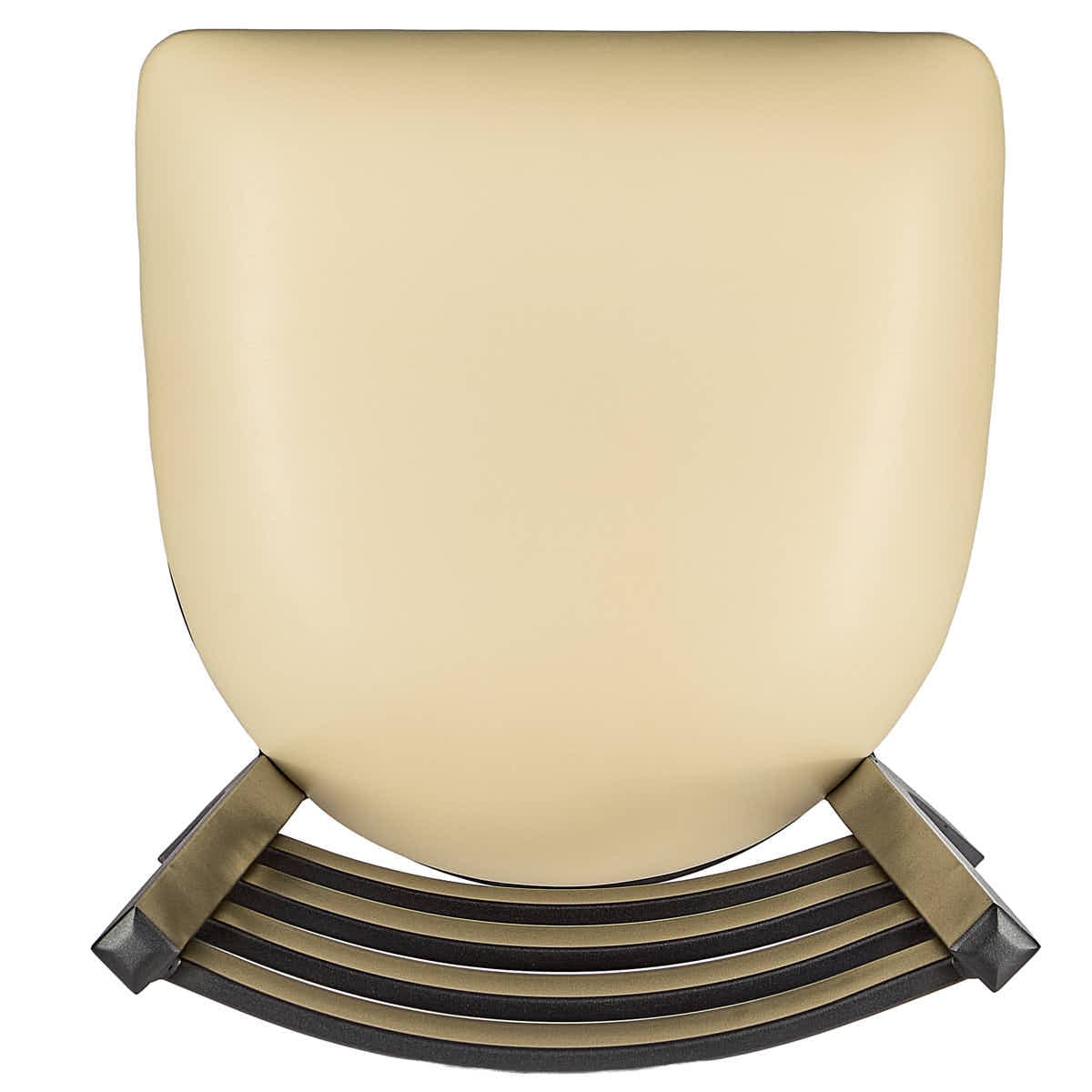 Chivari Black Ladder Back Restaurant Chair with Ivory Vinyl Seat CLMBVIV-ZF-KT
