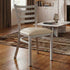 Chivari Ladder Back Restaurant Chair with Silver Frame and Light Gray Vinyl Seat CLMSVLGY-ZF-KT