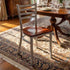 Chivari Ladder Back Restaurant Chair with Silver Frame and Mahogany Wood Seat CLMSWMW-ZF-KT