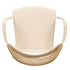 Chivari Off White Linea Resin Chair with Beige Rattan Backrest CLRWHB-AX