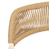 Chivari Off White Linea Resin Chair with Beige Rattan Backrest CLRWHB-AX