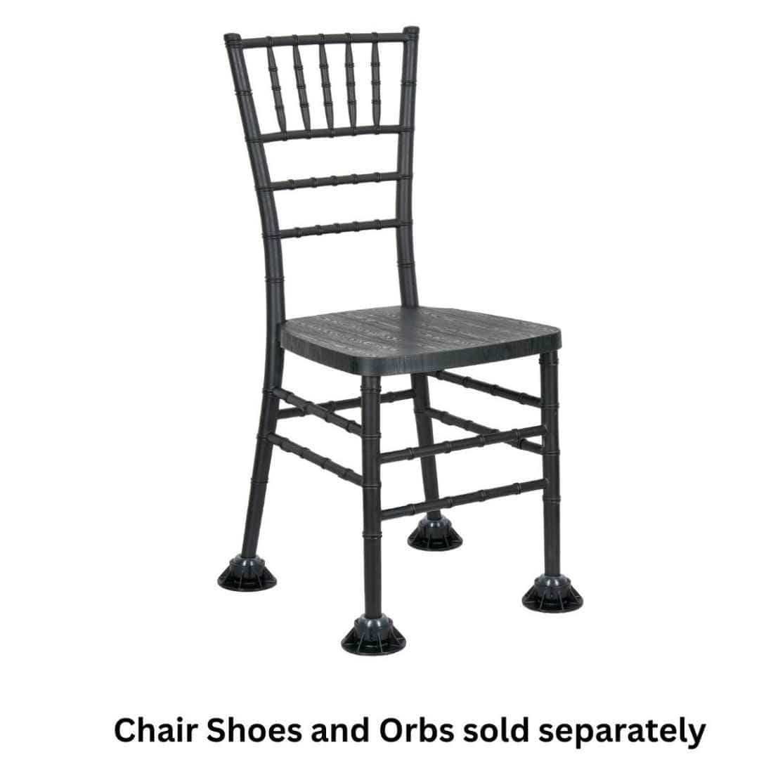 ChairMates Black ChairMates Chair Shoe 4 Pack for Grass and Sand Events CM-CHSH-BL-AX