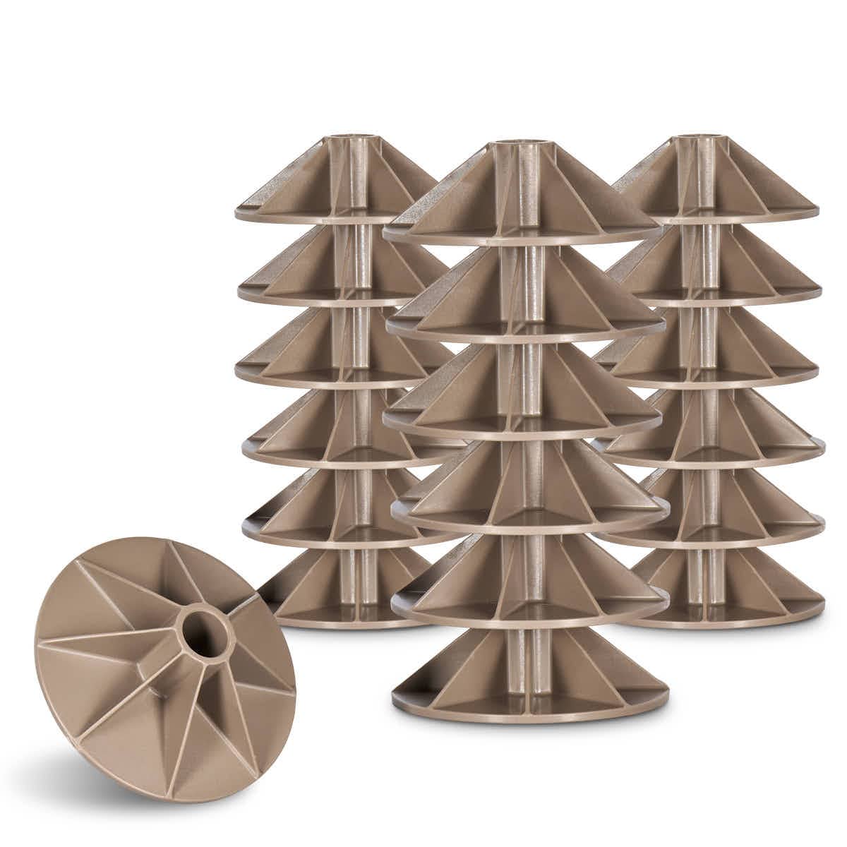 ChairMates 6" ChairMates Anti Sink Table Feet 48 Pack CM-TBSH-GRY-KIT48-AX