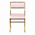 Chivari Melissa Chair in Gold Stainless Steel Frame with Blush Cushion Seat and Back CMMG-BLSH-KIT-AX