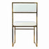 Chivari Melissa Chair in Gold Stainless Steel Frame with White Cushion Seat and Back CMMG-WHI-KIT-AX