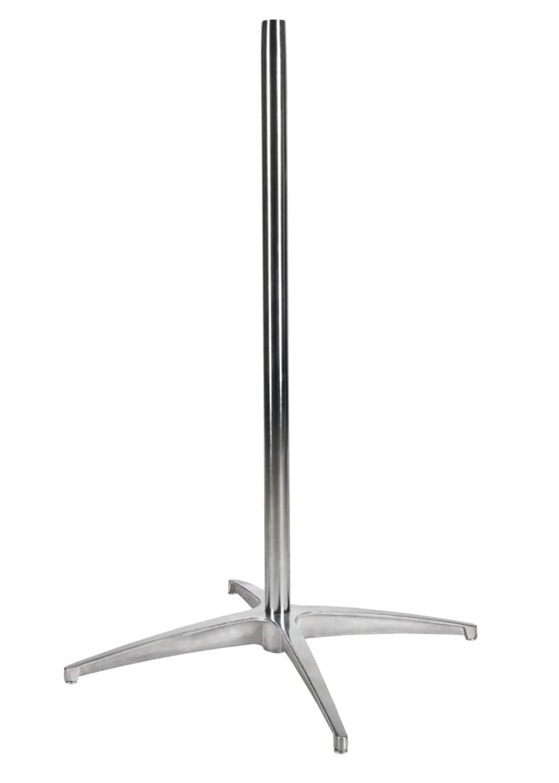 Chivari 12 Stainless Steel 32" (2.67 Foot) Round Cocktail Table Kits + Cocktail Table Cart CART116HG-RD32SS-12