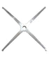 Chivari 12 Stainless Steel 32" (2.67 Foot) Round Cocktail Table Kits + Cocktail Table Cart CART116HG-RD32SS-12