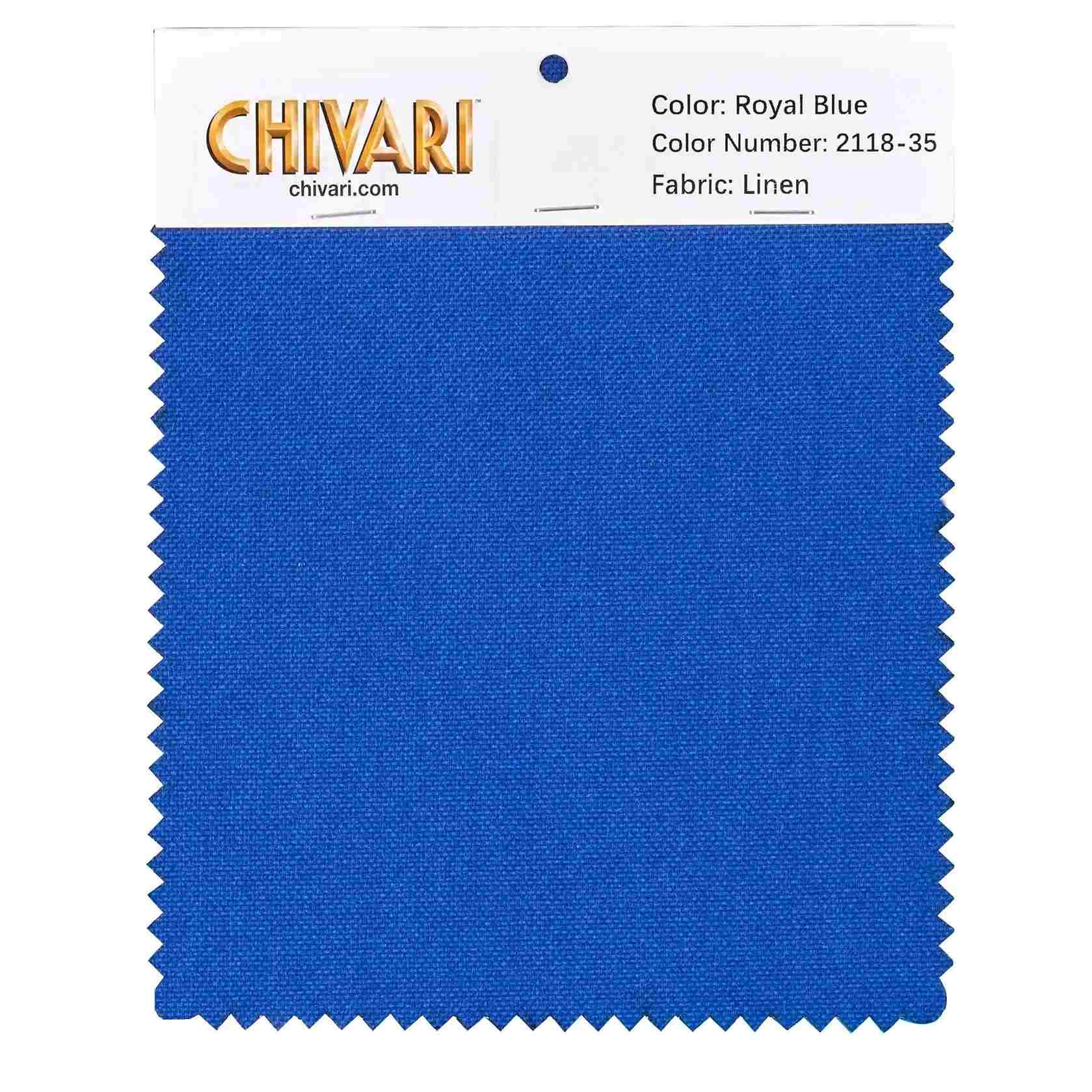 Chivari World’s Best Cushion Fabric Swatch – Royal Blue SW-L-RBLU-A